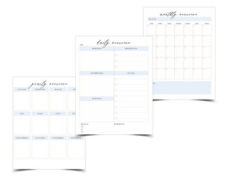 Customizable Planner PDF Bundle