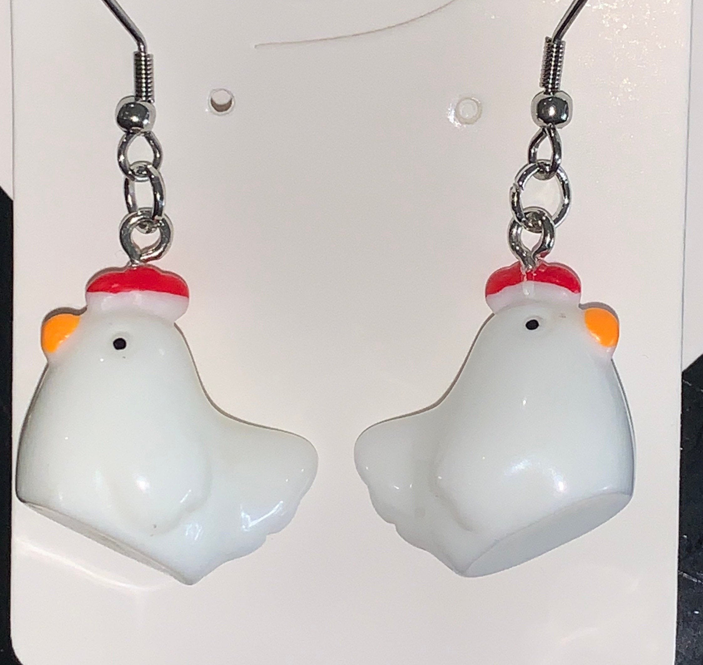 Chicken Earrings novelty earrings gift for girls chicken Etsy