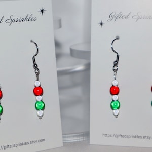 Beaded earrings, beaded jewelry, pretty earrings, handmade earrings, gift for her, girlfriend gift, daughter, mother