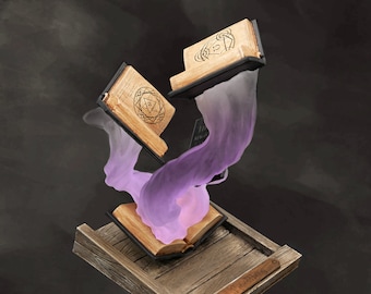 The ORIGINAL Tomes of Magic Dice Tower - hand-painted and personalized by Miniature Evolution