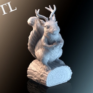 Eichhörnchen Figur &#39;Rattatoskr&#39; STL (pre-supported)