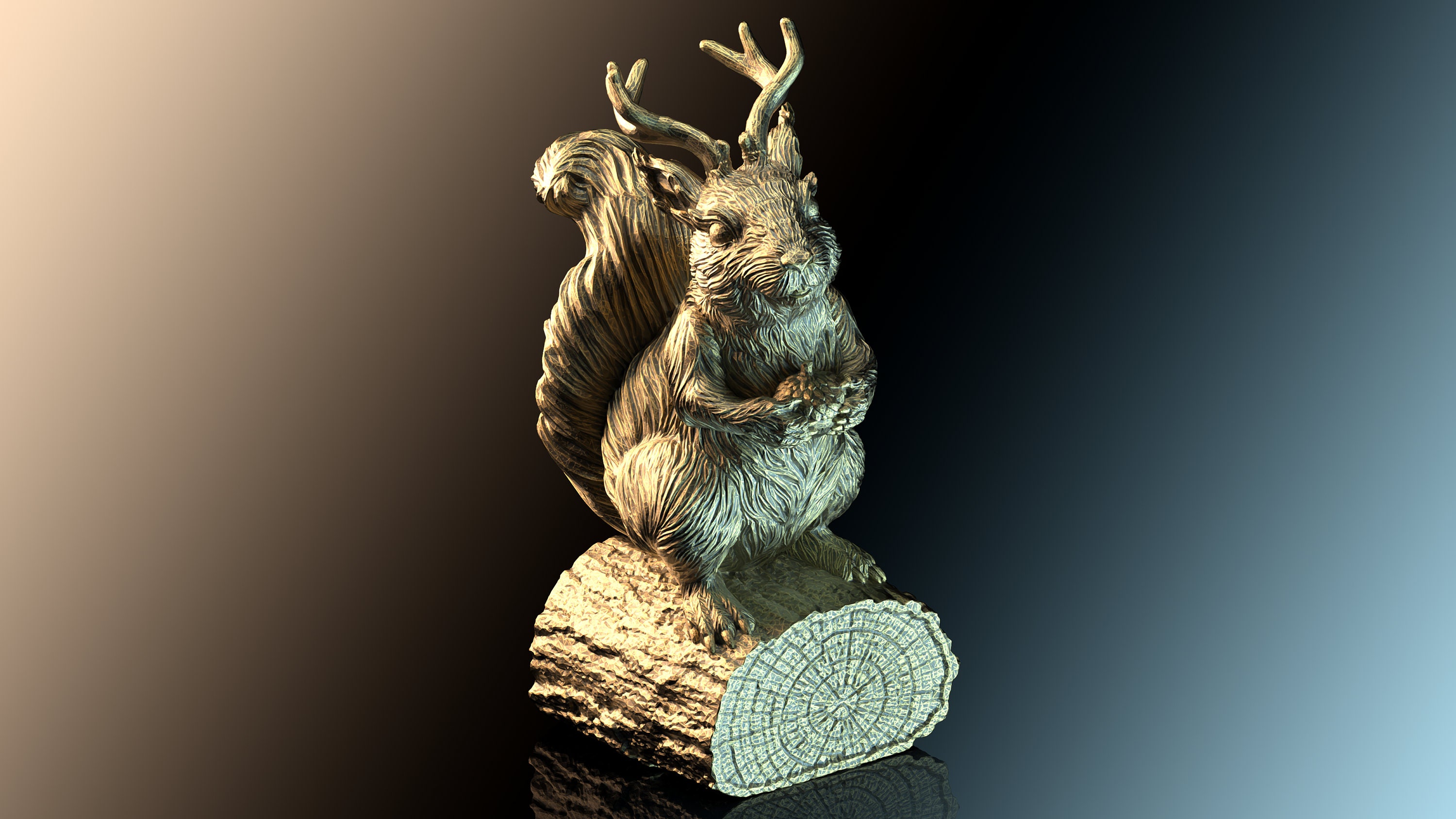Squirrel Figurine 'Ratatoskr' Decoration