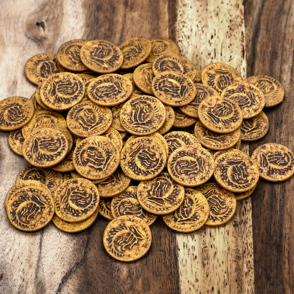 Viking Coins - Treasure Coin Set for Board Games, Treasure Hunt, LARP or Cosplay