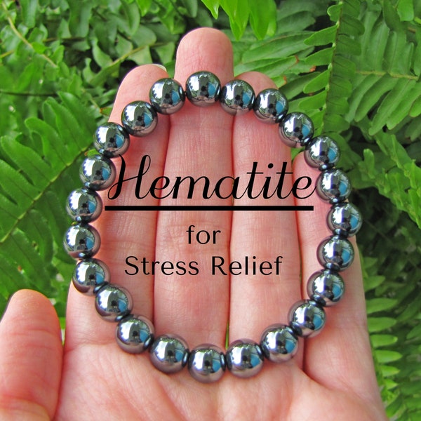 Reiki Infused Non Magnetic Hematite Healing Bracelet, Reiki Bracelet, Energy Bracelet, Yoga Bracelet, Healing Bracelet, Yoga Gift, Reiki