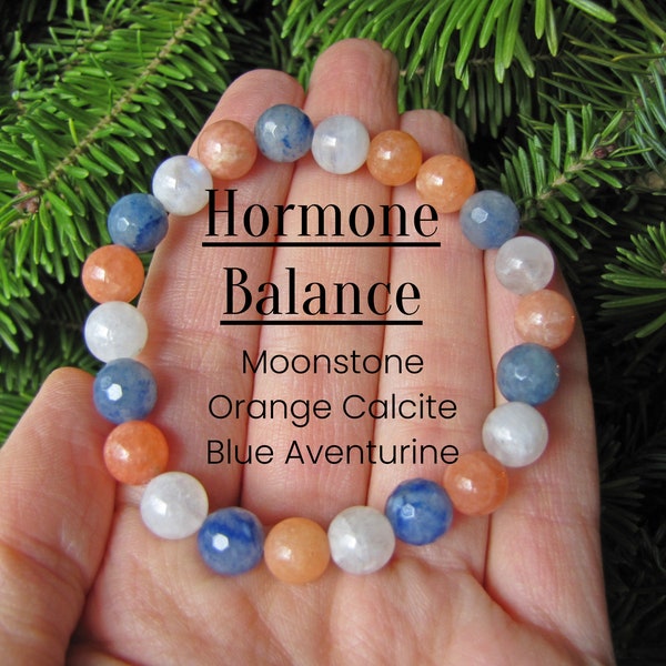 Reiki Infused Hormone Balance Healing Bracelet, Balance Hormones, Sacral Chakra, Chakra Jewelry, Yoga Jewelry, Intention Bracelet, Boho