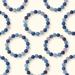 Reiki Infused Pisces Bracelet: Moonstone, Sodalite, Aquamarine Crystal Healing image 10