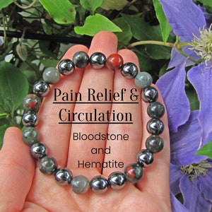 Reiki Infused Pain Relief and Circulation Bracelet, Chakra Bracelet, Crystal Healing Bracelet, Energy Bracelet, Yoga Bracelet, Healing