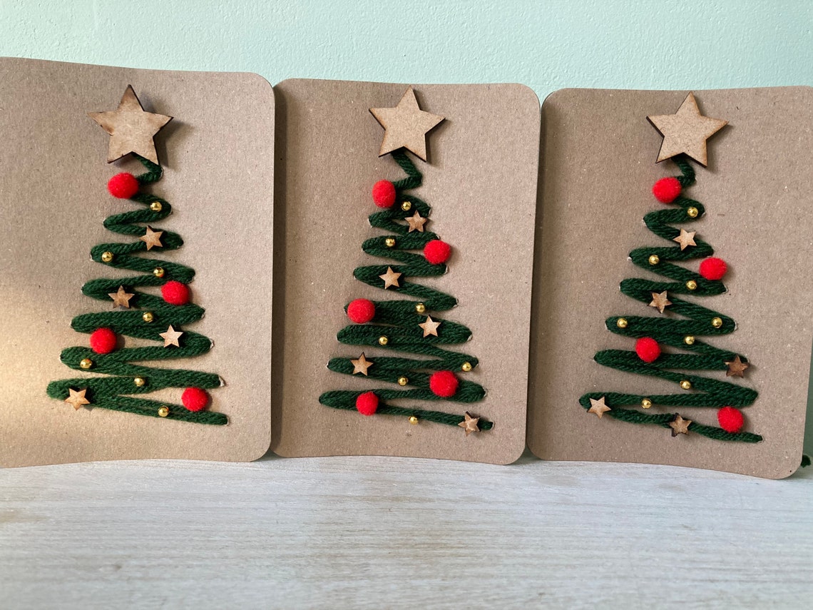 Make Your Own Christmas Card Kit DIY Craft Bag Craft Kits | Etsy