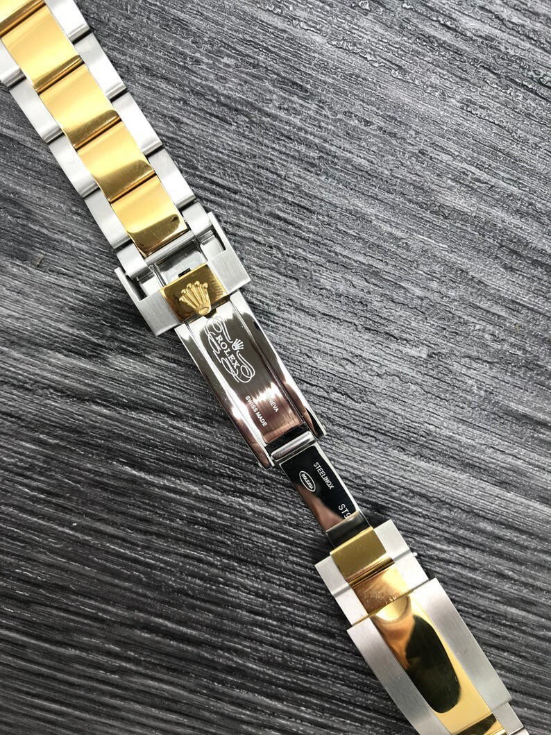 20mm Rolex 2/tone yellow silver replacement Bracelet Daytona Etsy