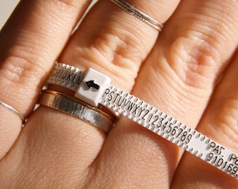 Adjustable ring sizer, UK ring sizer, reusable ring sizer, UK ring measure, finger measure, how to measure ring size