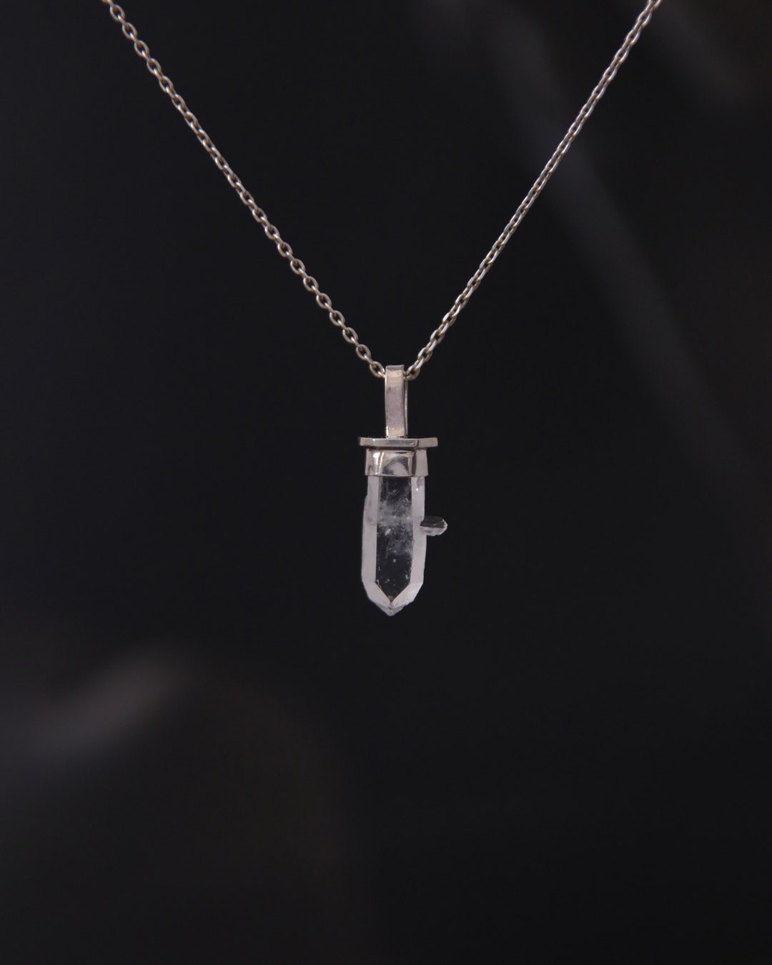 JaxKelly Necklace - Clear Quartz Point main image 1