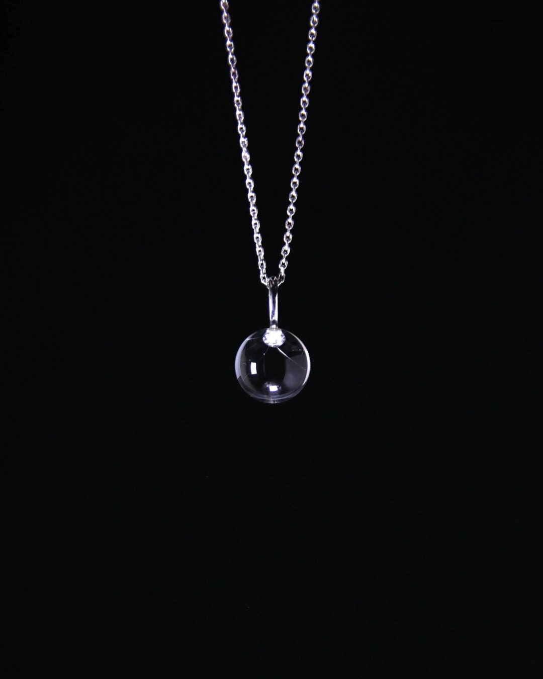☆TATIANA☆ Silver 925 Clear Quartz Candy Ball Necklace NZ21 il_1080xN.6365281161_89qs.jpg