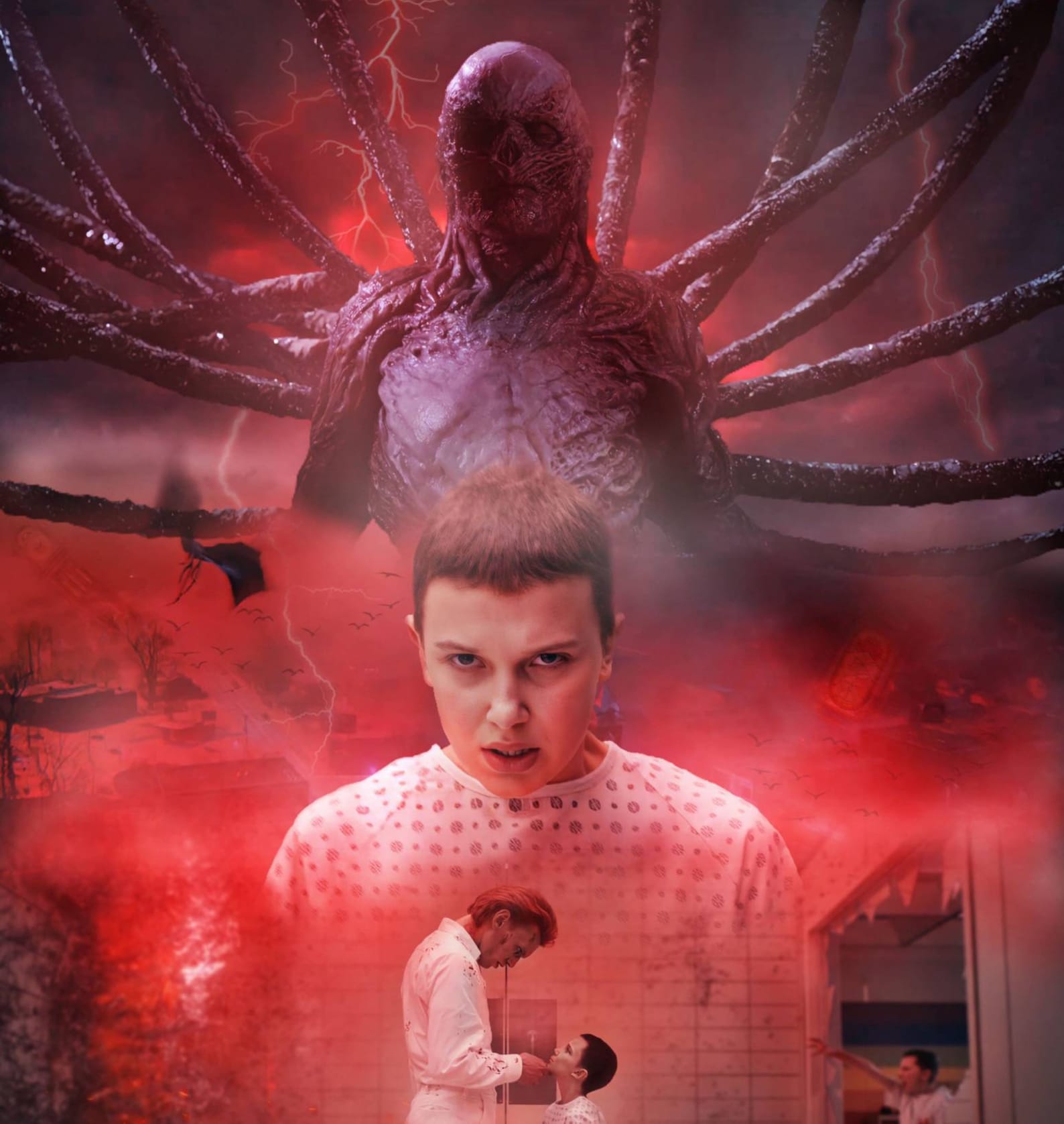 Stranger Things Eleven Vs Vecna Etsy