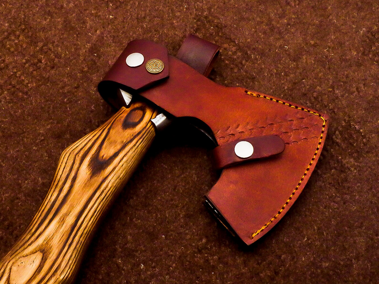Custom Handmade Axe acid etching axes with sheaths axes and Etsy