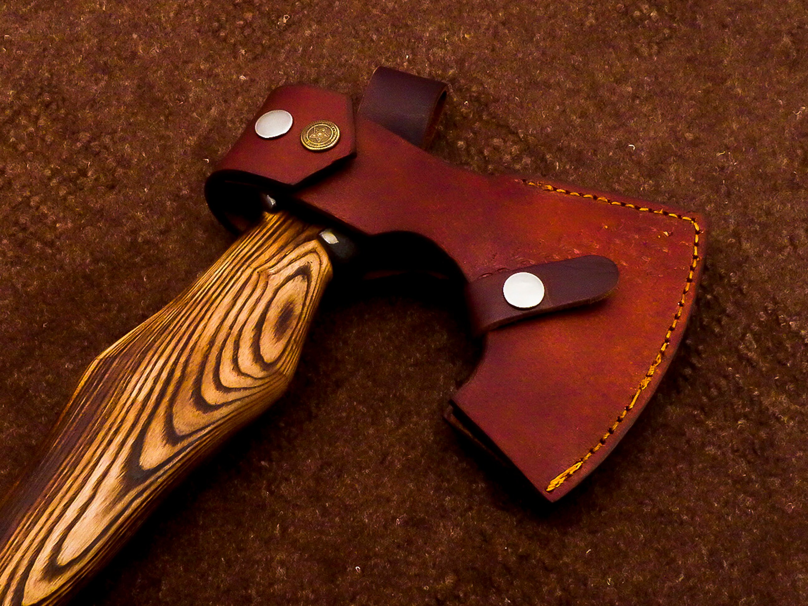 Custom Handmade Axe acid etching axes with sheaths axes and Etsy