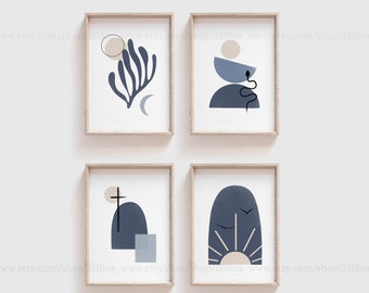 Salvation Story | Creation, Fall, Redemption, Restoration | Christian Wall Art | Religious Printable Art | Abstract | Modern | Midcentury