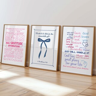 Set Di 2 Stampe Artistiche Da Parete Per Bambini Con Scritte Cristiane - Believe In The Lord E God's Top Ten - Decorazione Religiosa Per Cameretta, 30,5x40,6 Cm Su Tela, Pronte Da Appendere