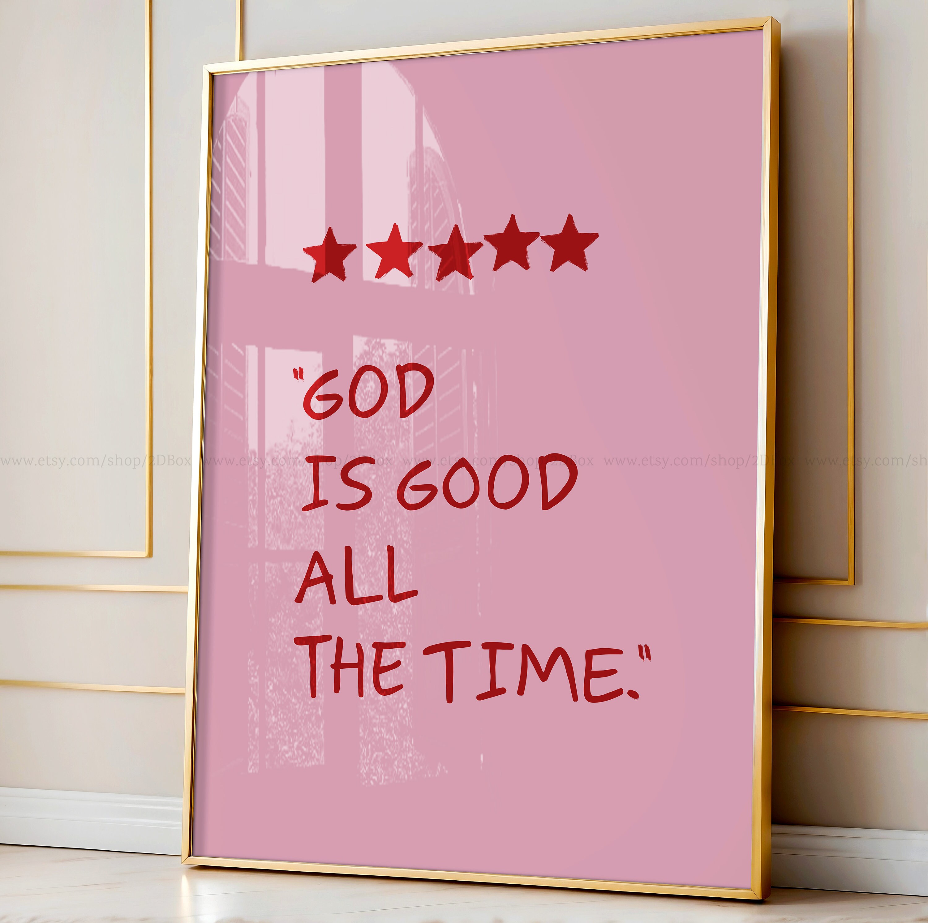 Christian Pink Art for Home Decor Minimalist Bible Verse Printable Wall ...
