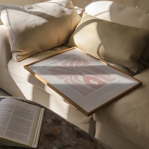 Set of 3 Pastel Pink Christian Prints Psalms Collection, Pink Christian ...