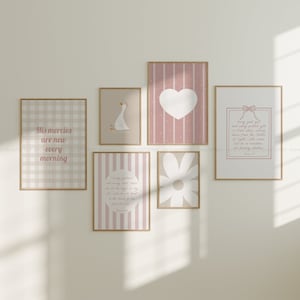 Christian Girls Room Set Of 6 Prints, Bible Verse Nursery Child Kids Decor, Neutral Girls Room Wall Art, Girls Playroom Scripture Poster