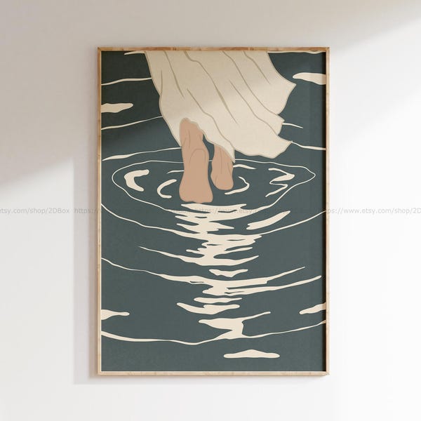 Jesus geht auf dem Wasser | Bibel Vers druckbare Kunst | Christlicher Druck | Christliche Wandkunst | Religiöse druckbare Kunst | Bibel Kunstwerk