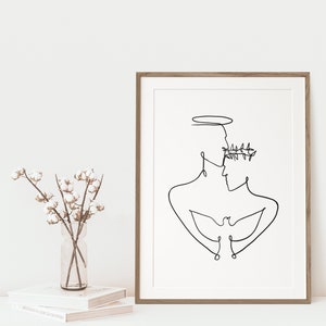 Holy Trinity Line Art | Trinity One Line | Christian Artwork | Modern ...
