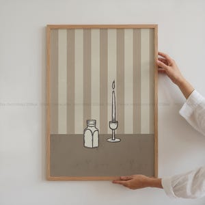 Salt and light Christian Kitchen Prints Neutral Bible Verse Prints Beige Minimalist Christian Art Striped Abstract Scripture Prints