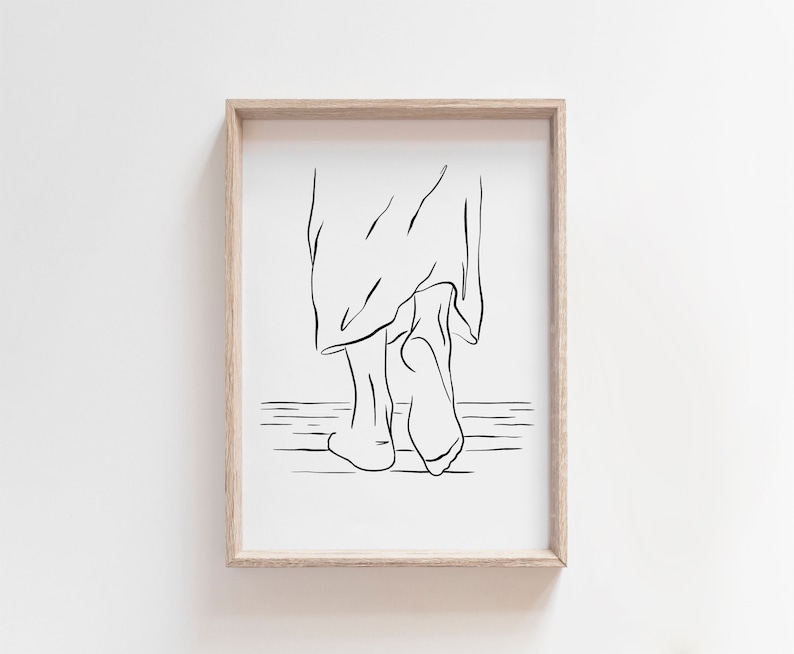 Jesus Walking on Water | Christian Print | Christian Wall Art ...