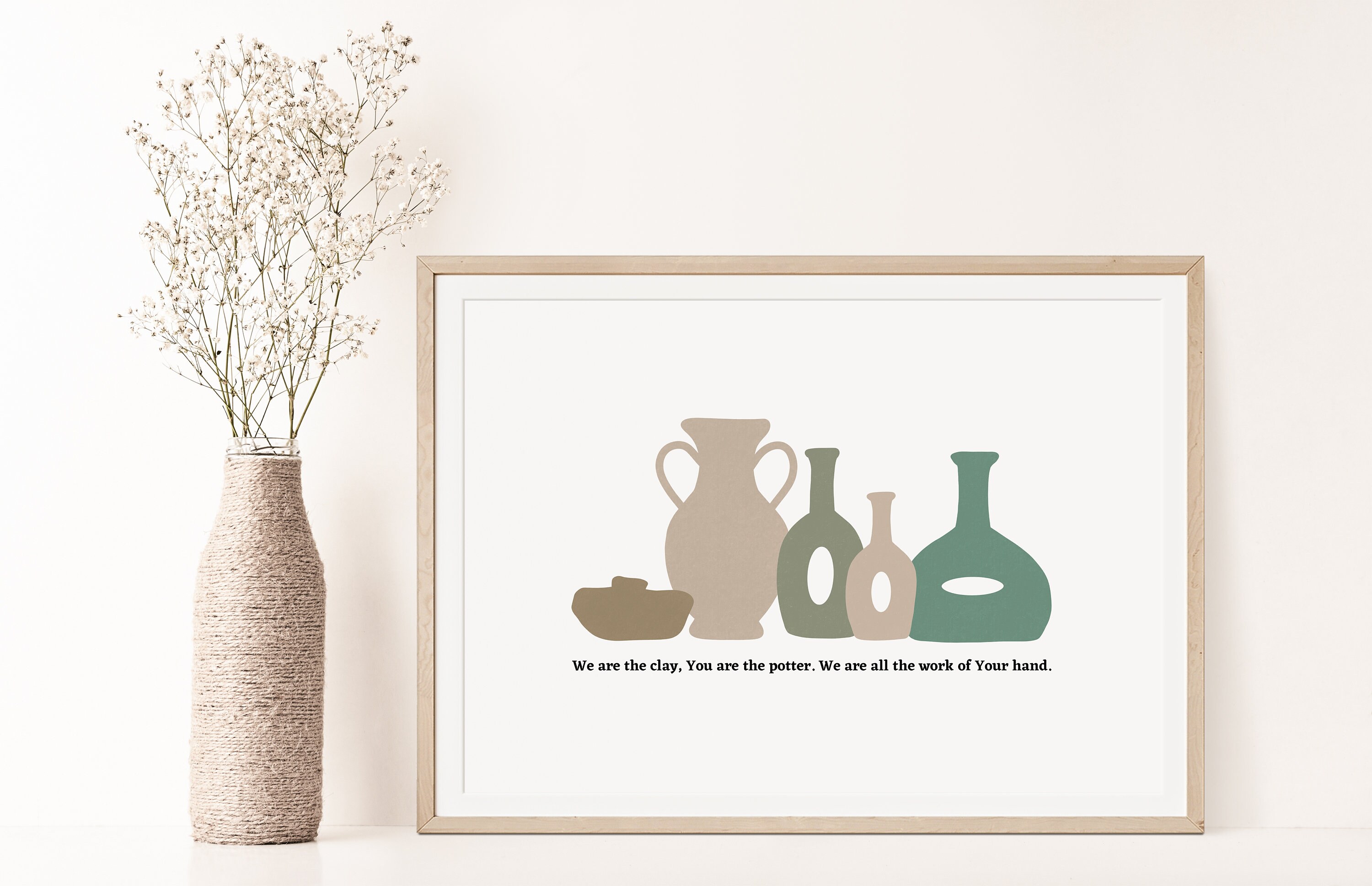 We are the clay You are the Potter Isaiah 648 Bible Verse Etsy