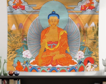 Buddha Wall Tapestry Etsy