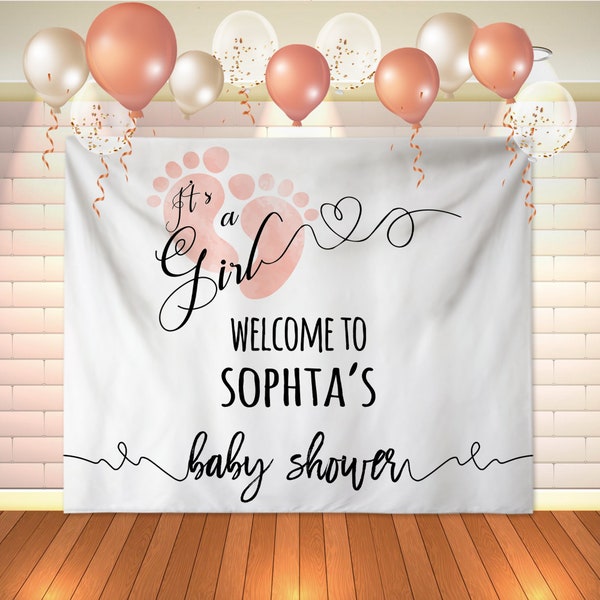 Custom Baby Shower Backdrop Etsy