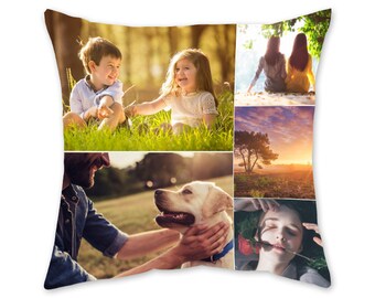 7 Photo Collage Customized Photo Pillow