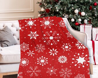 Christmas Holiday Pattern Snowflake Super Soft PLUS SIZE Multi Color From USA