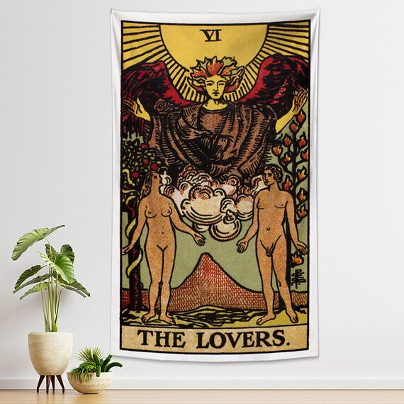 The Lovers Tarot Card Tapestrymedieval Europe Divination - Etsy Australia