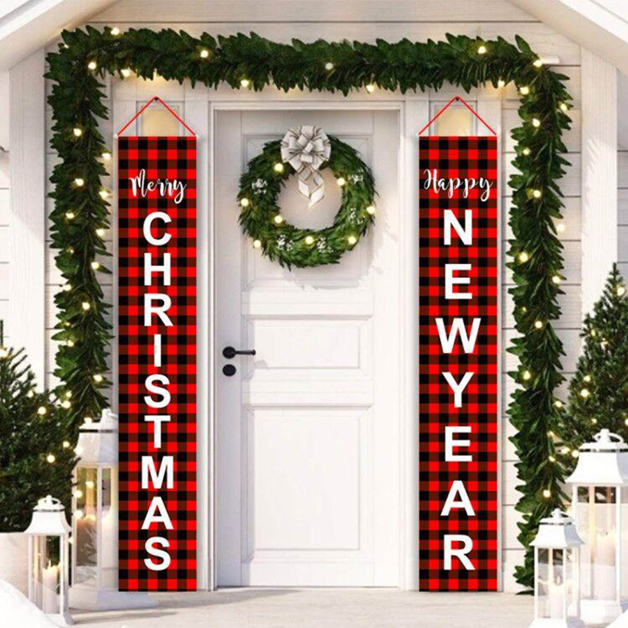 Outdoor Christmas Banner for Homechristmas Porch Signrustic Etsy