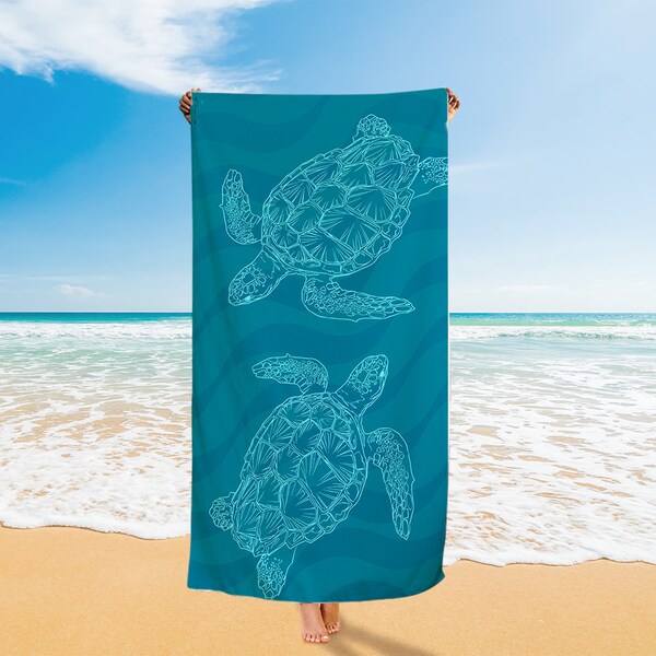 Sea Turtle Towel Etsy