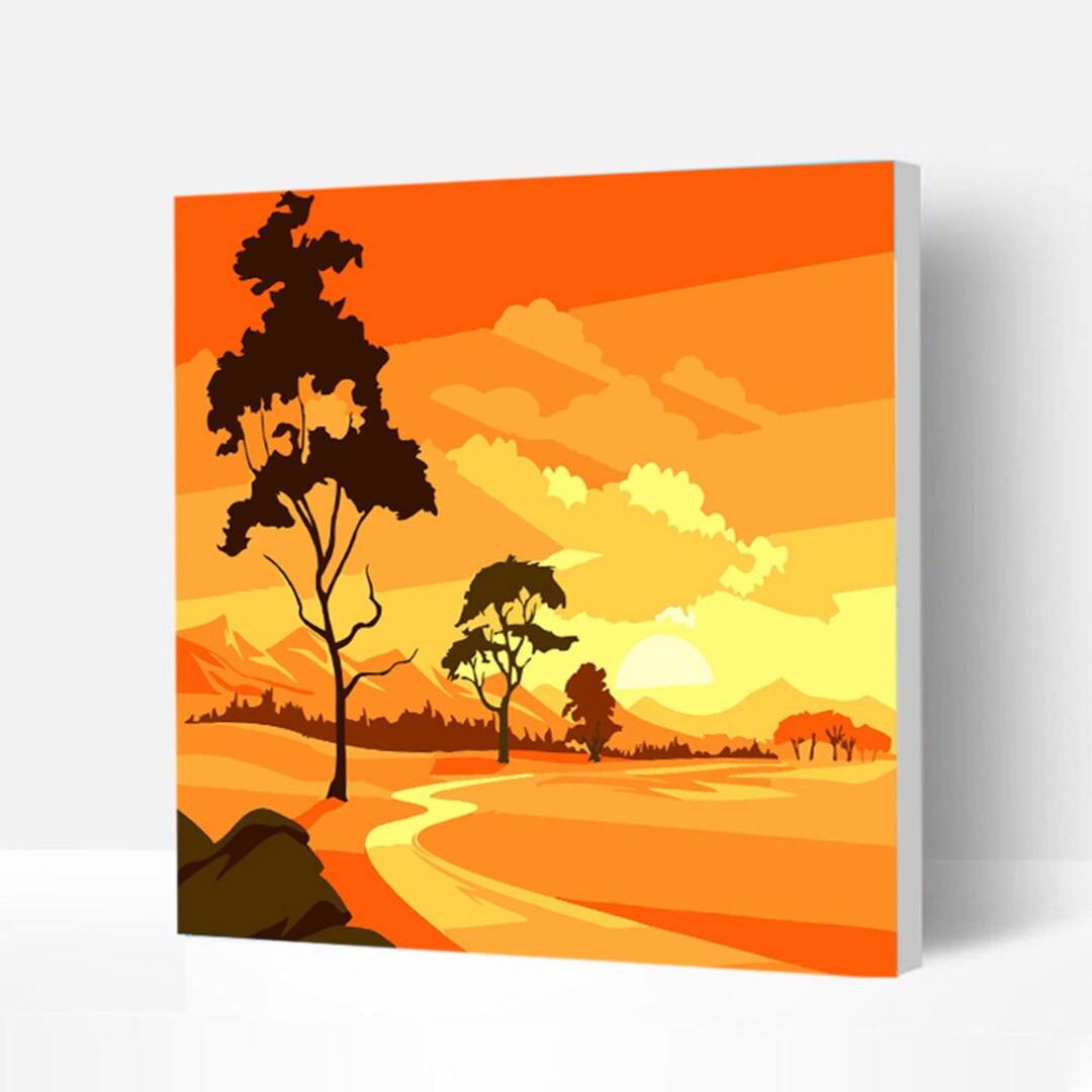 Paint by Numbers Kit for Kids or Beginnerssunset at Duskdiy Etsy