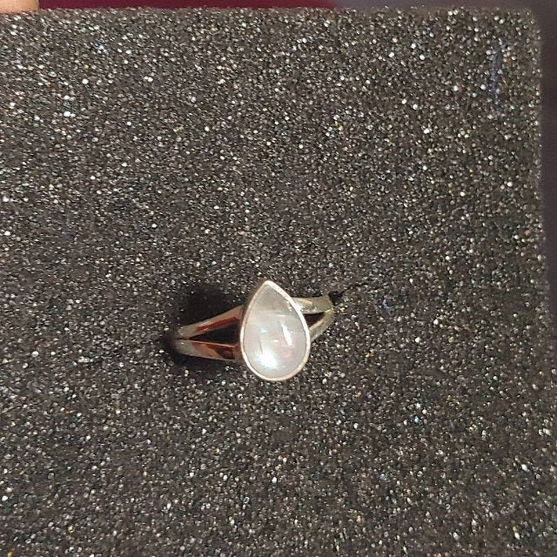Sterling Silver Ring Boho Ring Moonstone Ring Natural Moonstone Gemstone Ring Casual Wear Ring Dainty Ring Handmade Ring Boho Ring