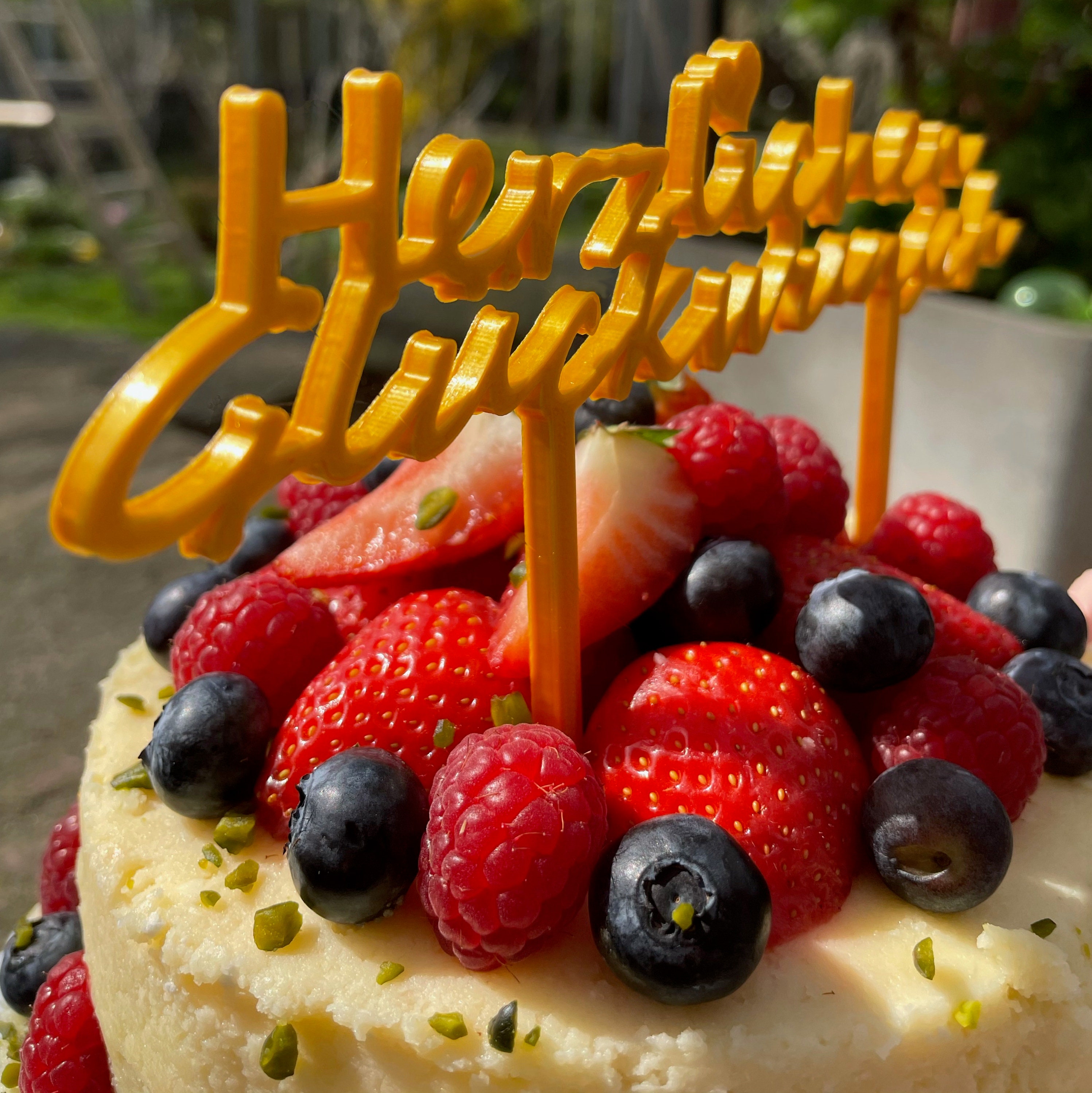 Torten Deko Herzlichen Glückwunsch I Kuchen Deko I Cake Topper | Etsy