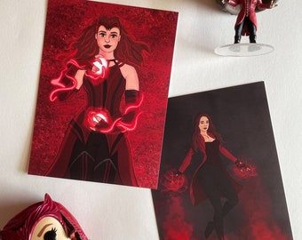 Scarlet Witch Matte Print, the perfect gift for comic book fans
