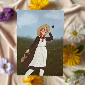 anne of green gables, anne shirley-cuthbert with an e, matte print, perfect for fans of anne of green gables or anne with an e
