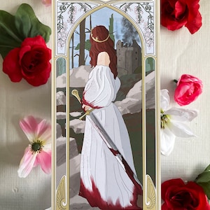 i am king, perfect gift for fans of fantasy, florence and the machine, and art nouveau