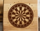 Dartboard SVG Laser Engraving File for Cutting Board SVG Dart Design Charcuterie Board, Xtool Glowforge & More