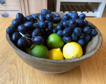 Large Nordic Blue Mist Fruit Bowl