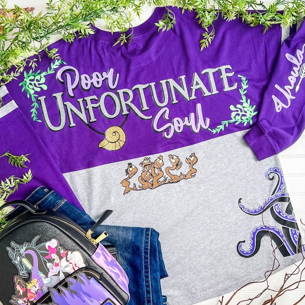 Ursula Disney Villian Jersey | Little Mermaid Jersey Shirt | Poor Unfortunate Soul | Ursula Shirt | Sea Witch