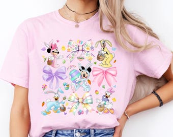 Disney Easter Shirt | Easter Bow Shirt | Mickey and Friends Easter | Easter Disney Bunny Shirt | Disney Easter Egg | Mickey Easter Tshirt