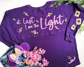 Rapunzel Disney Princess Jersey | At Last I See the Light Shirt | Tangled Attire