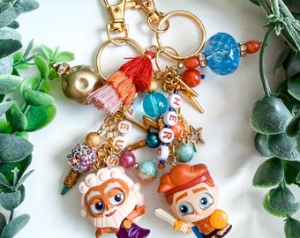 Hercules Character Bag Charm | Disney Doorable Keychain | Cute Purse and Backpack Charm