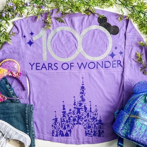 Disney 100th Celebration Jersey Shirt | 100 Years of Wonder Shirt | Disneyland 100 Celebration Jersey | Castle Jersey Shirt