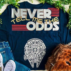 Han Solo Jersey | Never Tell Me The Odds | Star Wars Jersey Shirt | Galaxy&#39;s Edge Jersey | Millennium Falcon | May the Fourth